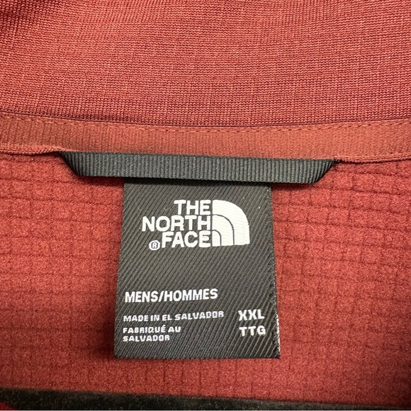 Men's The North Face Red Quarter-Zip  XXL - Picture 3 of 5
